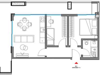 APARTAMENT 2+1 94.56 m²