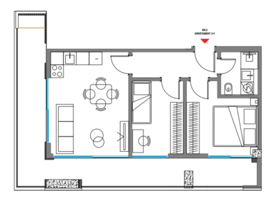 APARTAMENT 2+1 94.56 m2