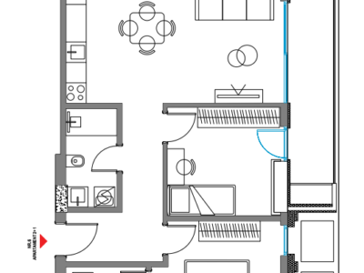 APARTAMENT 2+1 118.5 m²