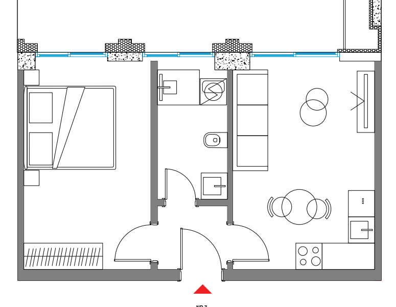 APARTAMENT 1+1 65.8 m²