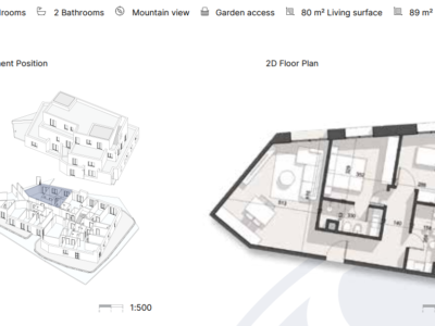 Apartament në Rezidencë në Dhërmi 89 m² total