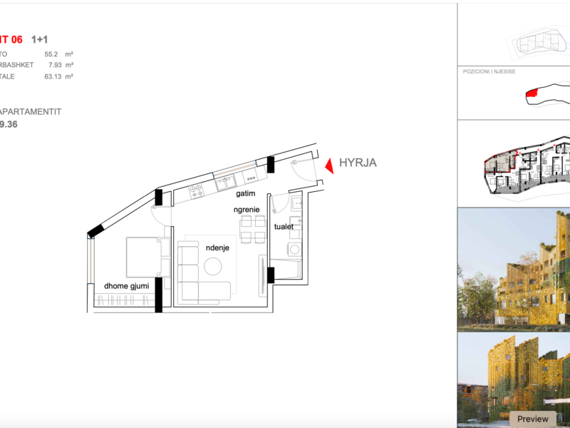 Apartament 6, KOMPLEKSI ARMADILLO , TIRANE