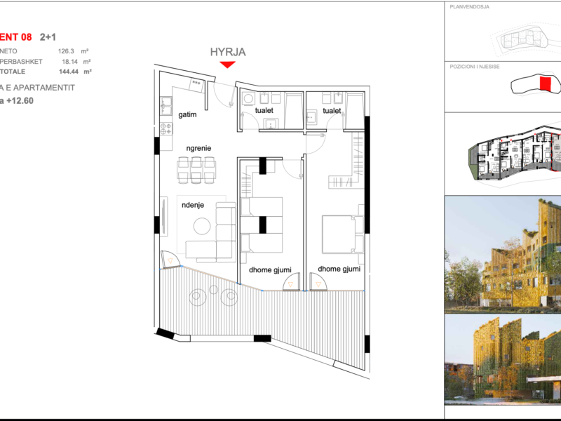 Apartament 8,KOMPLEKSI ARMADILLO,TIRANE