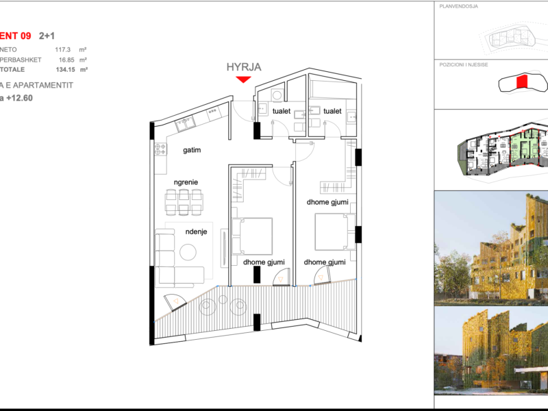 Apartment 9 , KOMPLEKSI ARMADILLO, TIRANË