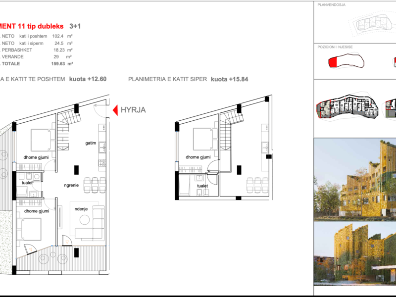Apartament 11,tip DUBLEKS,KOMPLEKSI ARMADILLO,TIRANË
