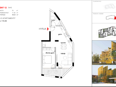 Apartament 12, KOMPLEKSI ARMADILLO,TIRANË