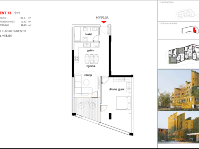 Apartament 13,KOMPLEKSI ARMADILLO, TIRANË