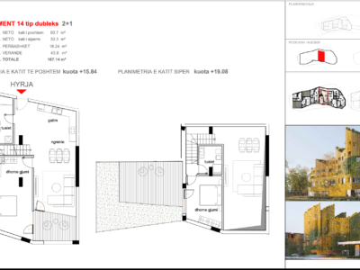 Apartament 14 tip DUBLEKS, KOMPLEKSI ARMADILLO,TIRANË