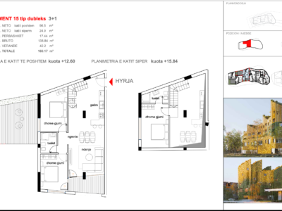 Apartament 15, tip DUBLEKS,KOMPLEKSI ARMADILLO,TIRANË