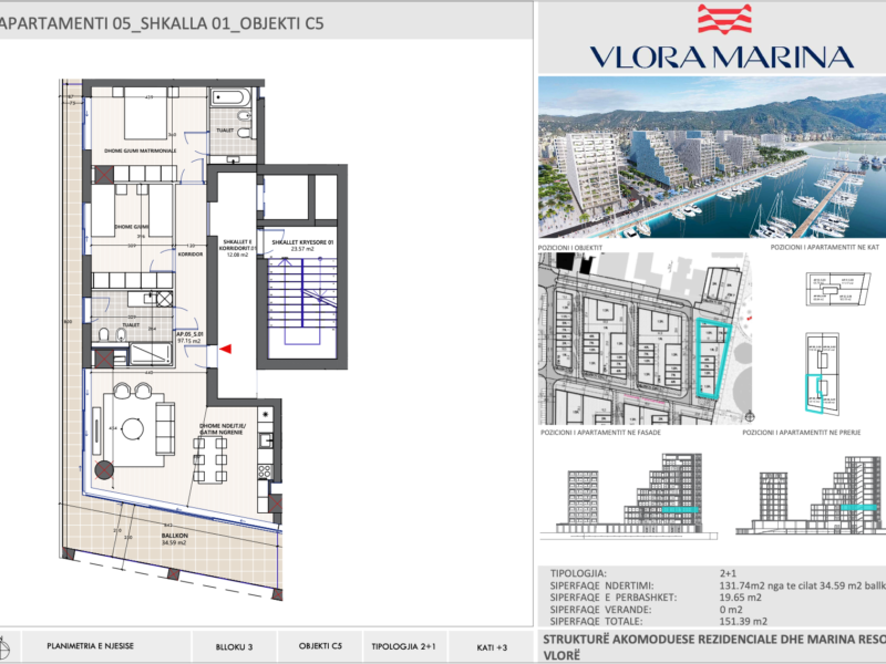 Apartment 1,Projekti VLORA MARINA,VLORE