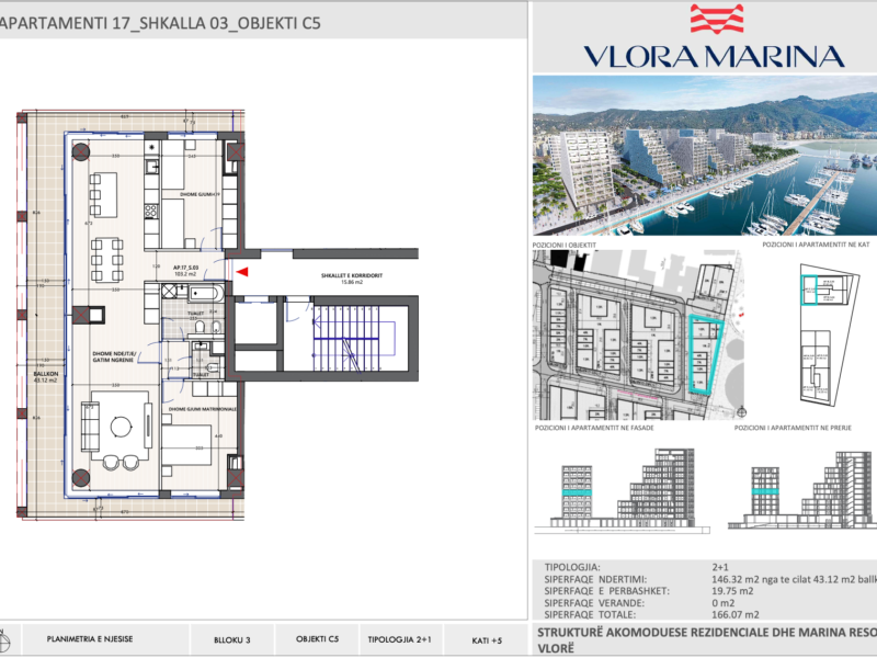 Apartament 4,PROJEKTI VLORA MARINA,VLORË