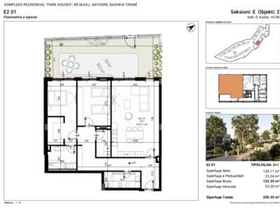 Shitet apartament ne Rezidencen ne ndertim "PARK HOUSES"